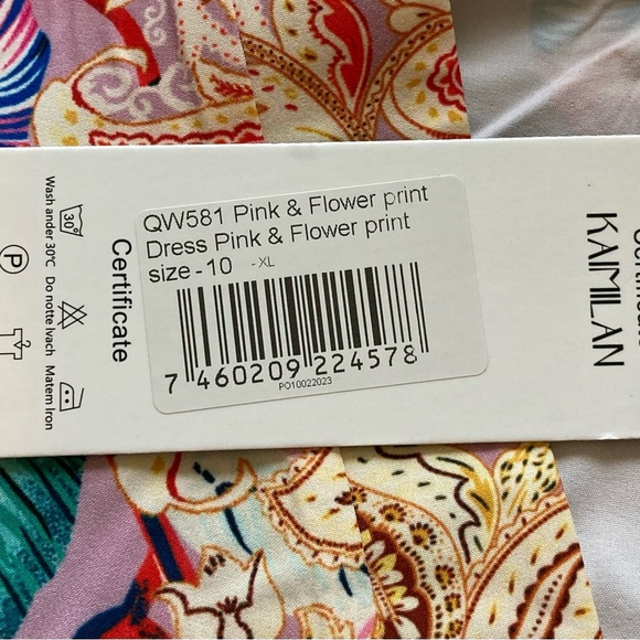 Kaimilan Floral Long Sleeved Faux Wrap Maxi Dress | Lavender Multicolor Floral - Picture 6 of 13